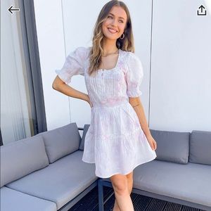 Asos design skater mini dress in tie die